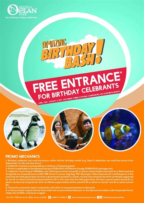 manila ocean park birthday promo|Birthday Promo .